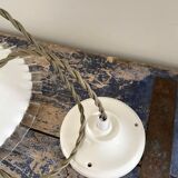 Set of two white opaline suspensions