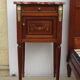 Mahogany bedside, marble incarnate of turquin, late nineteenth century