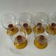 Selency amber stemmed glasses x Monoprix Croisé Laroche