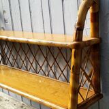 Rattan shelf
