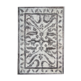 Oriental overdyed vintage persian area rug handmade wool carpet- 200x290cm