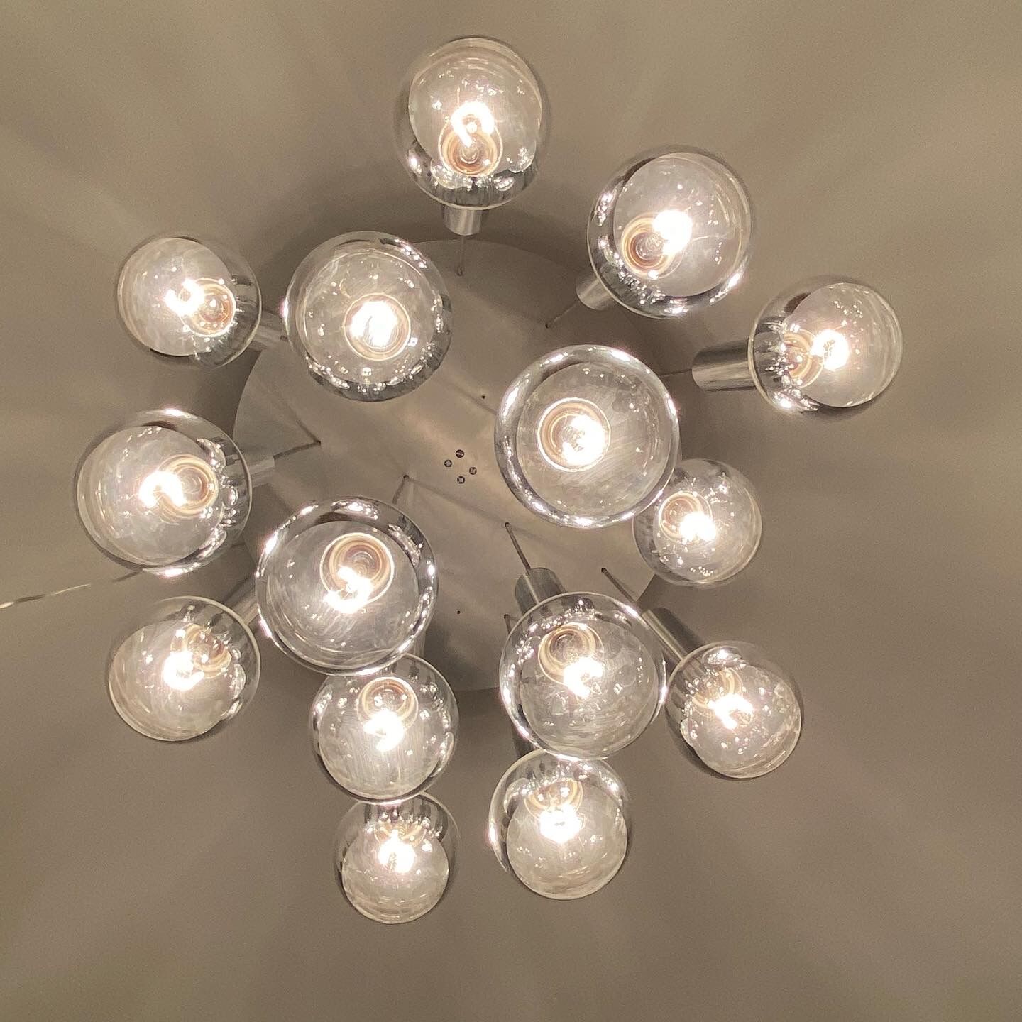 Chandelier waterfall 15 fires by Raak Holland. 1960