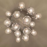 Lustre cascade 15 feux de Raak Hollande. 1960