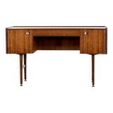 Midcentury Meredew Desk In Walnut And Brass.