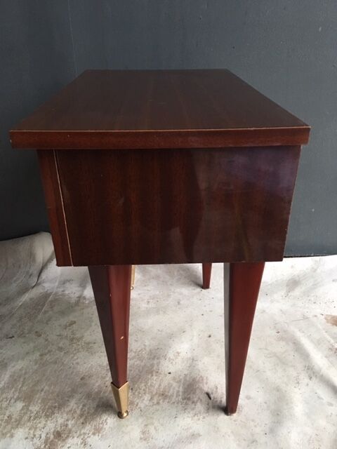 Vintage bedside yellow interior