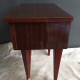 Vintage bedside yellow interior