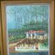 Painting Villa in the pines in Hossegor