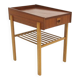 Scandinavian bedside table in teak and oak, Sweden, 1960