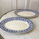 Duo of oval flat terre de fer u&c sarreguemines model "syrah" late nineteenth