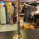 Paire de lampes anciennes en bronze et acier