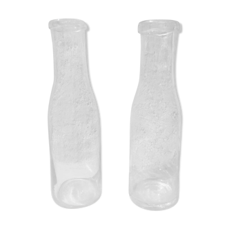 Pair of old milk bottles