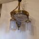 Lustre panier ancien en bronze