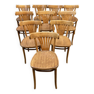 10 vintage bistro chairs