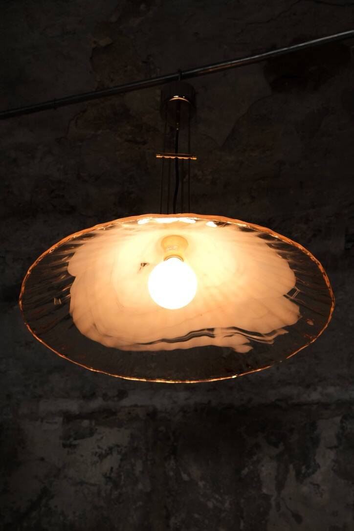 Murano glass and brass pendant by La Murrina, Italy, 1970s