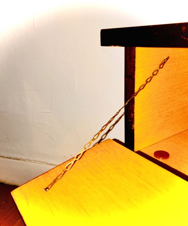 Table de chevet ou d'appoint Vintage style Bagués année 1950