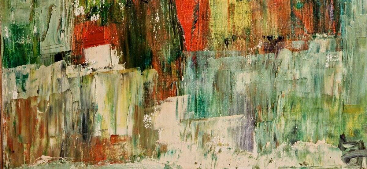 Vintage abstract painting