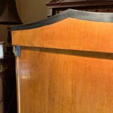 Biedermeier Armoire with Intricate Carvings and Urn Shape