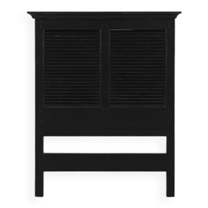 Tête de lit noire en