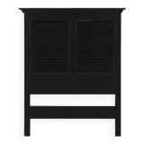 Black headboard in solid spruce 90