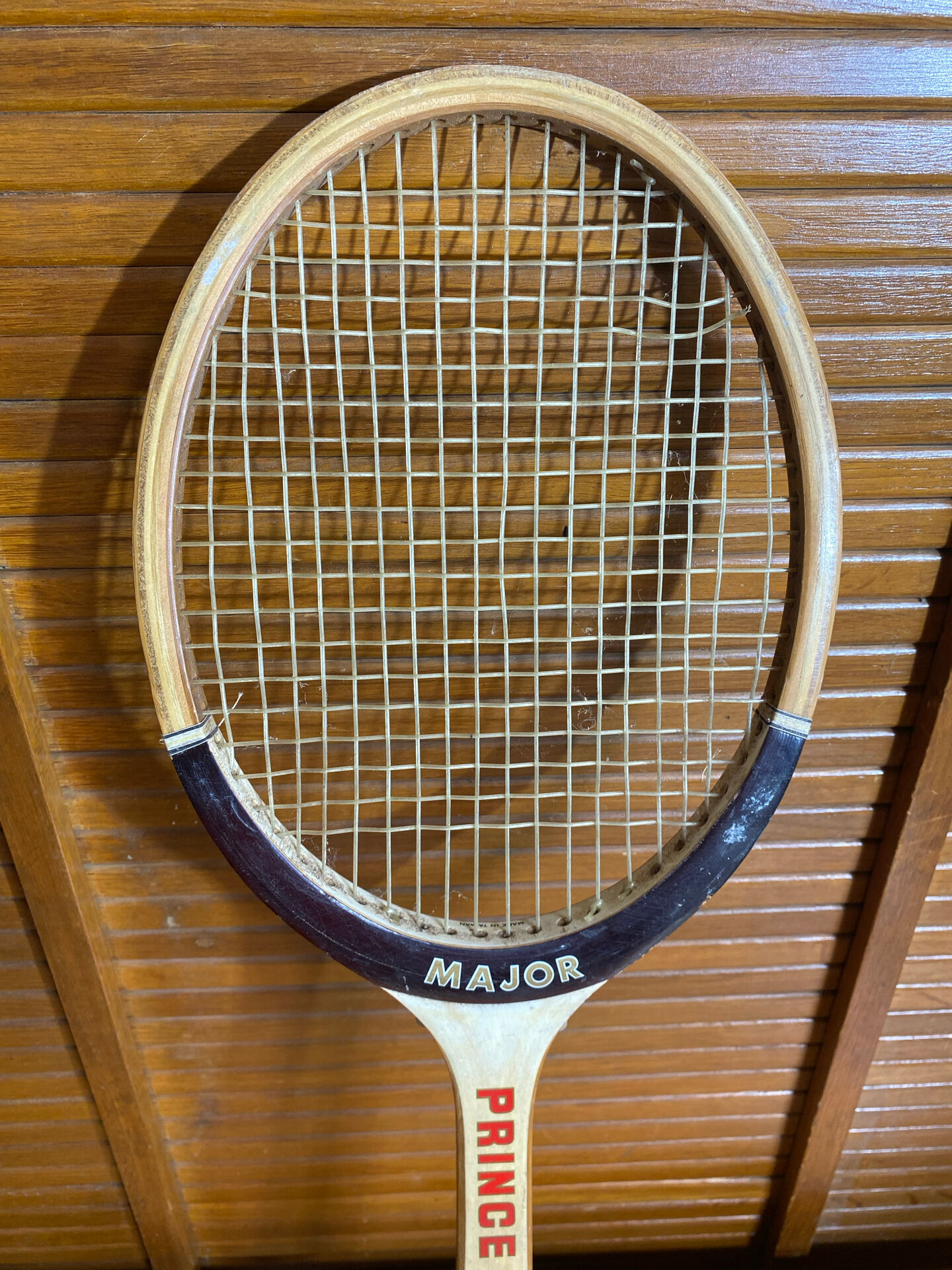 Vintage Major Prince Wooden Tennis Racket #E215