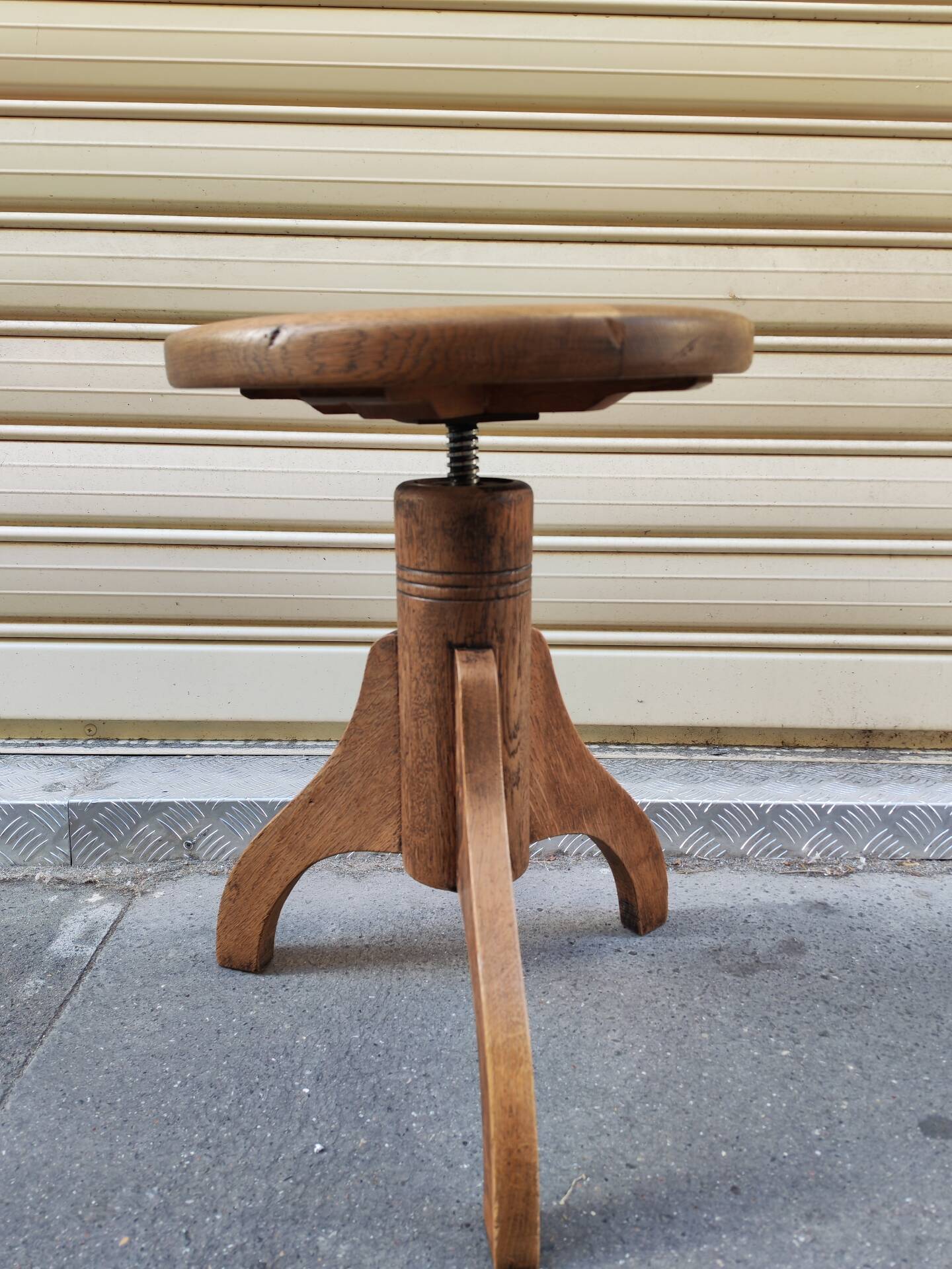 Tabouret de musicien Art Déco 1930