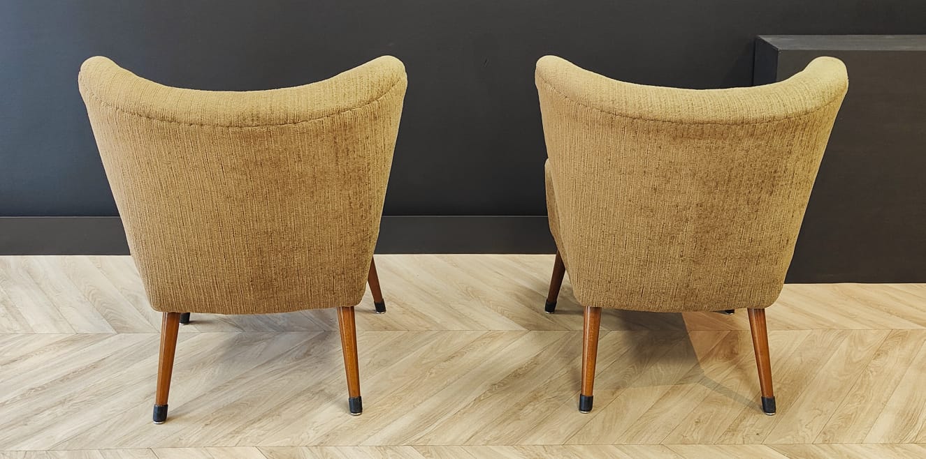 Two Mid Century cocktail chairs | Vintage - set of 2 armchairs