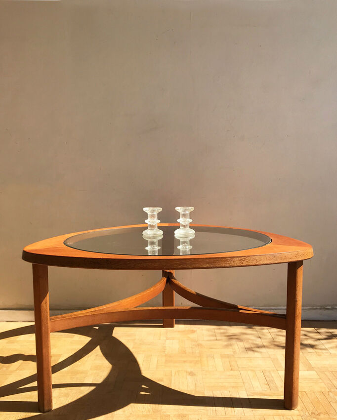 Table basse tripode en teck Nathan - 1960