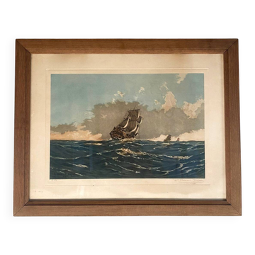 Tableau. marine. by robert dumont duparcq.