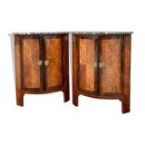 Pair of notches in marquetry style Louis XVI XIX century