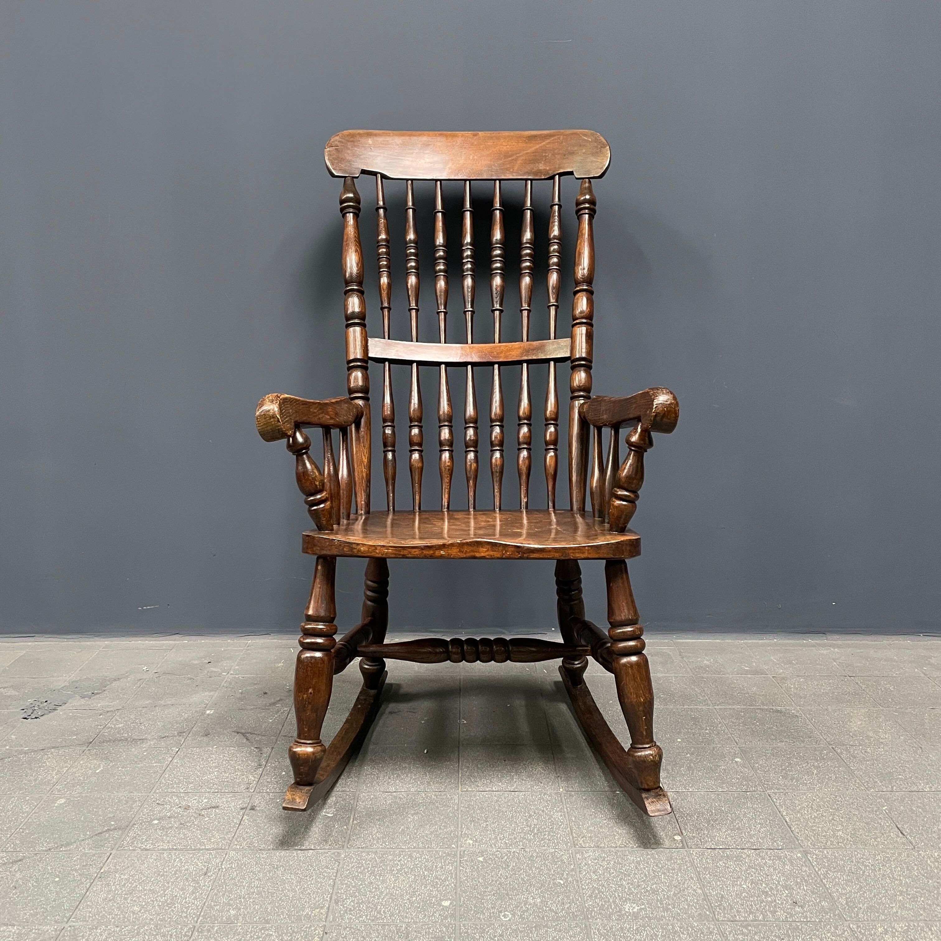 Antique Dutch rocking chair from the early 1900s