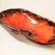 Vintage ceramic cup modernist style flamboyant colors