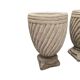 Pots de fleurs classiques en grès français, années 1980/90