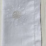 Fine linen round crocheted openwork mini day pillowcase