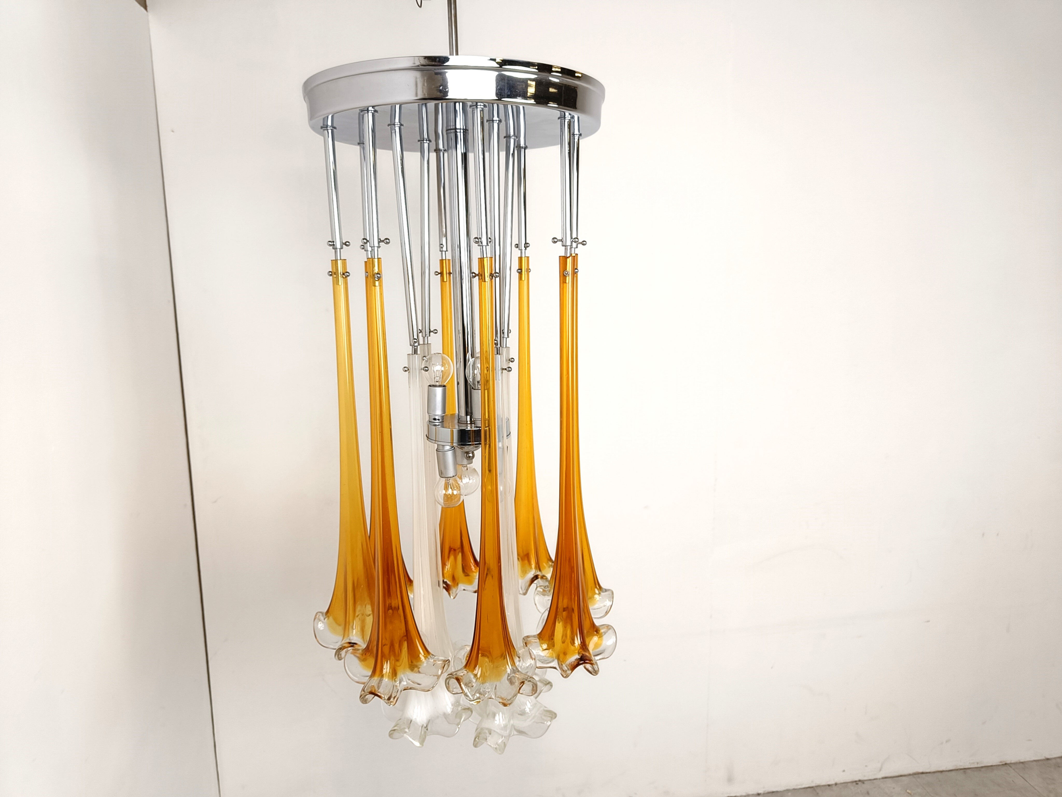 Vintage Paolo Venini chandelier, 1970s