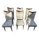Set of 6 high back dining chairs from the 1950s - 1960s