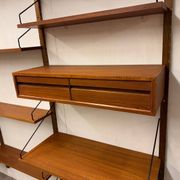 Meuble mural scandinave vintage en teck par Poul Cadovius pour Royal System