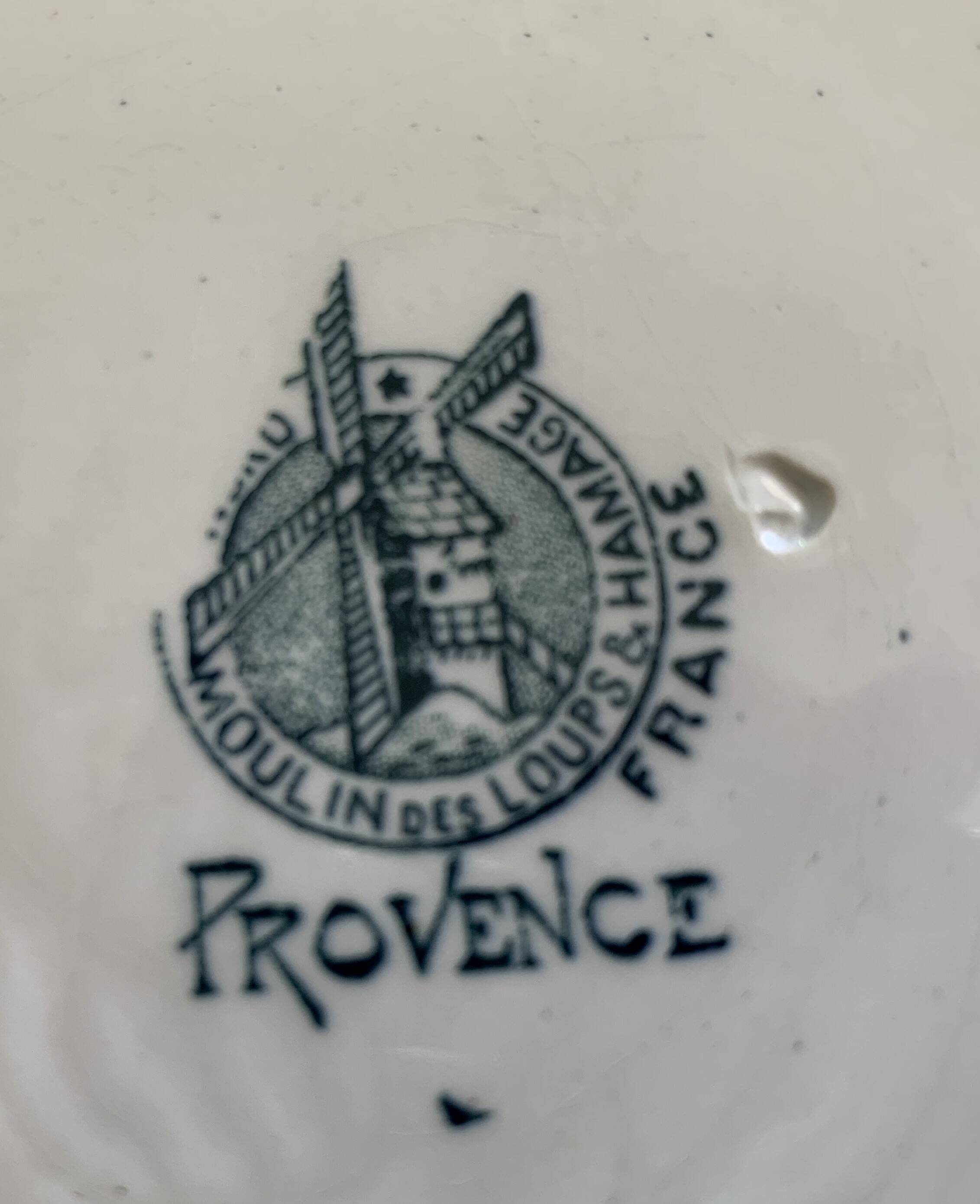 Duo of old earthenware dishes from Saint-Amand (North)