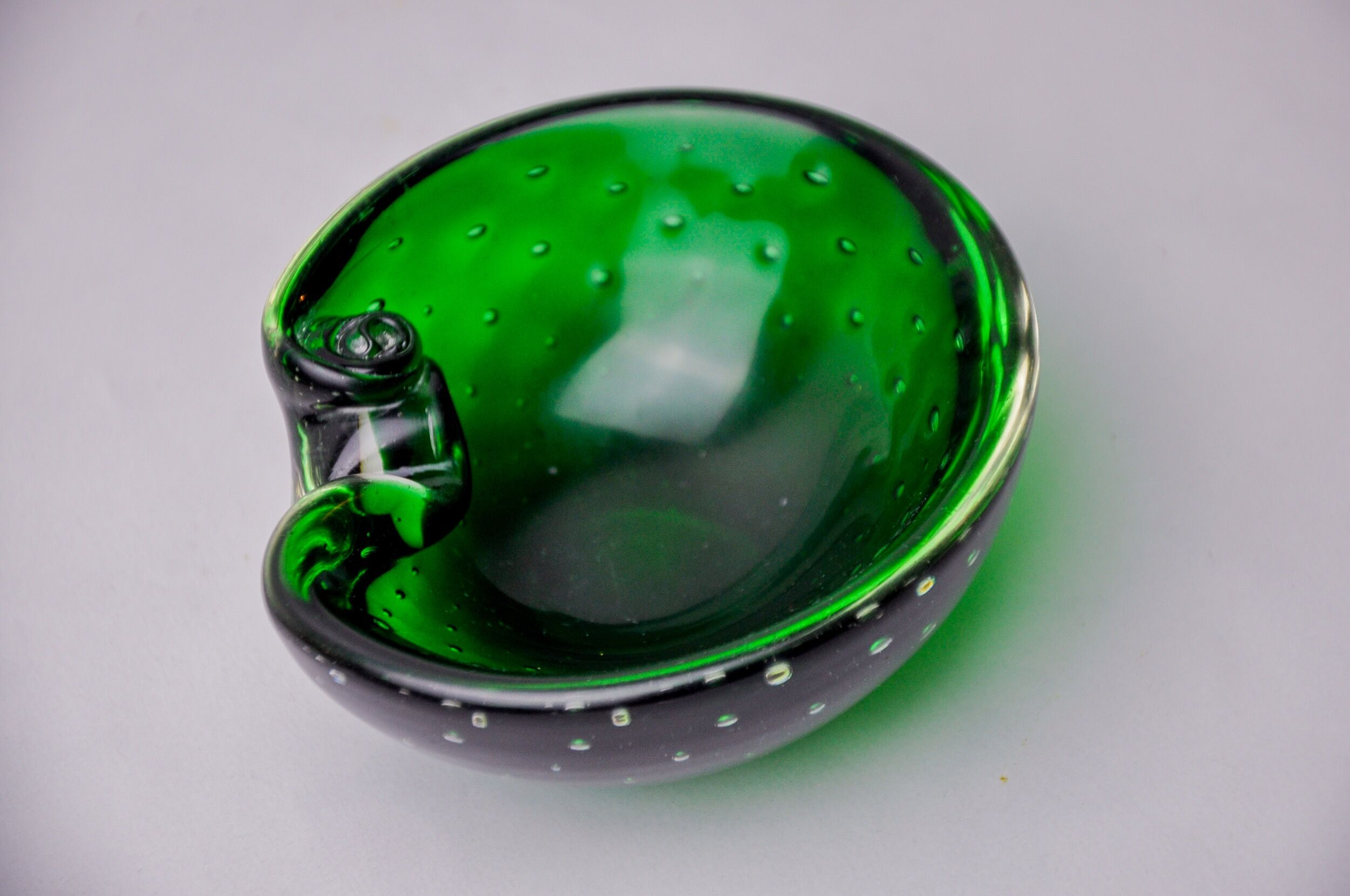 Ashtray sommerso cactus by seguso, Murano glass, Italy, 1970