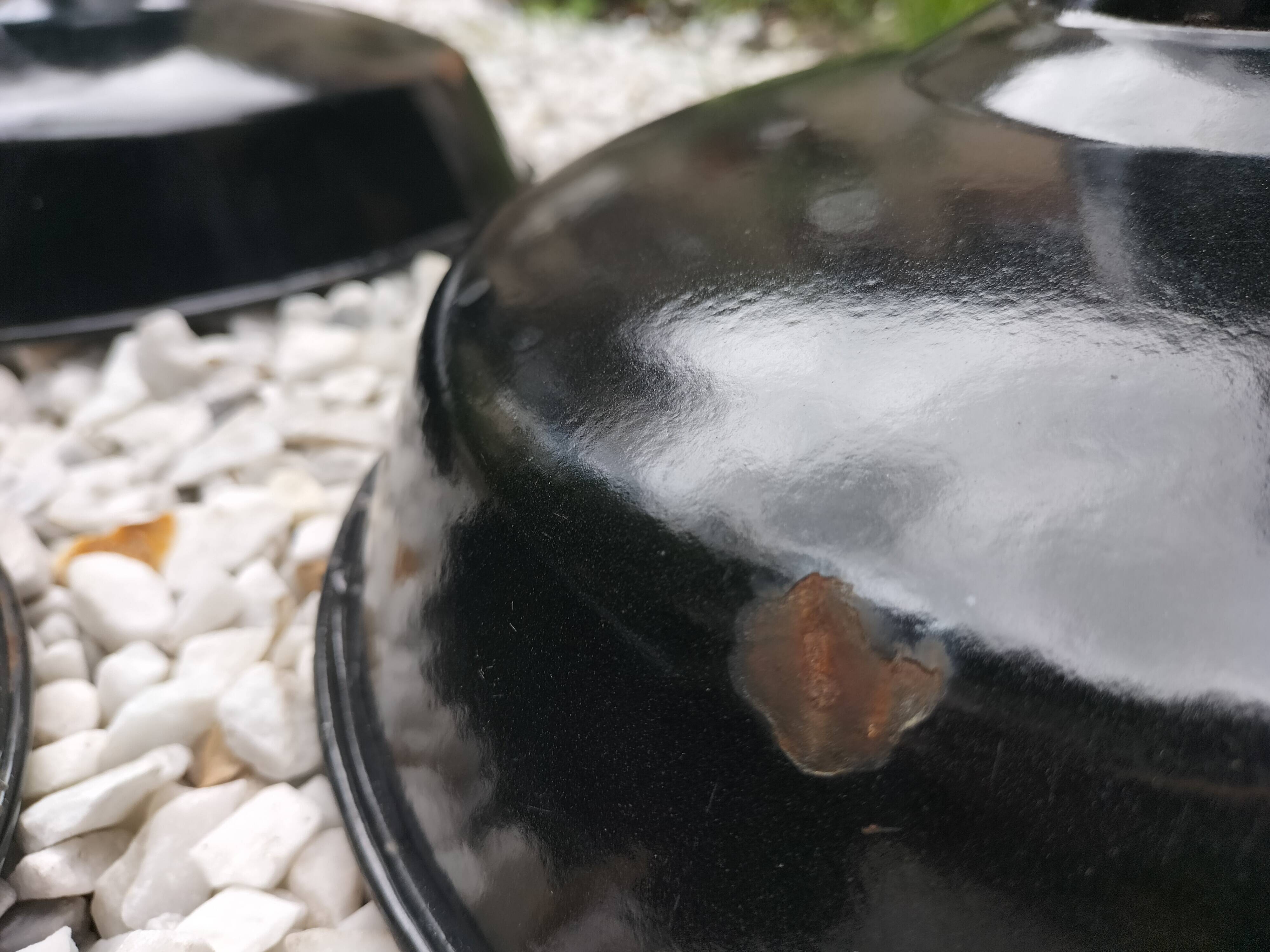 Enameled sheet metal lamps