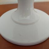 Vase signed Pol Chambost in white enameled ceramic