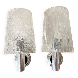 Pair of 60s-70s wall lights