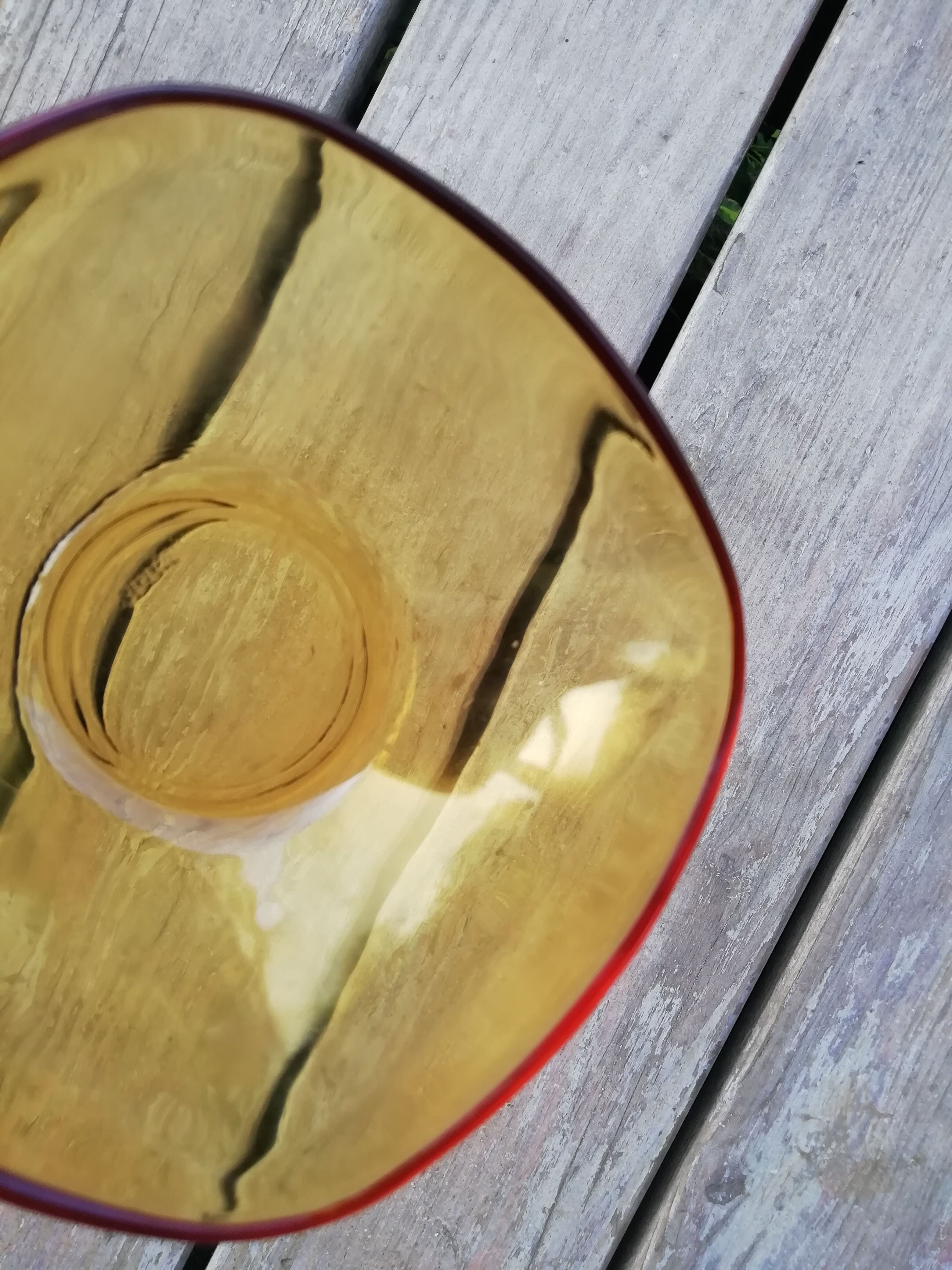 Coupelles en verre ambré