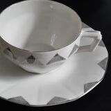 Epiag DF fine art deco porcelain Czech tea set