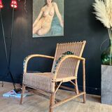 Wicker armchair