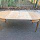 Renovated Louis XVI extendable round table from the 19th century, 260cm.