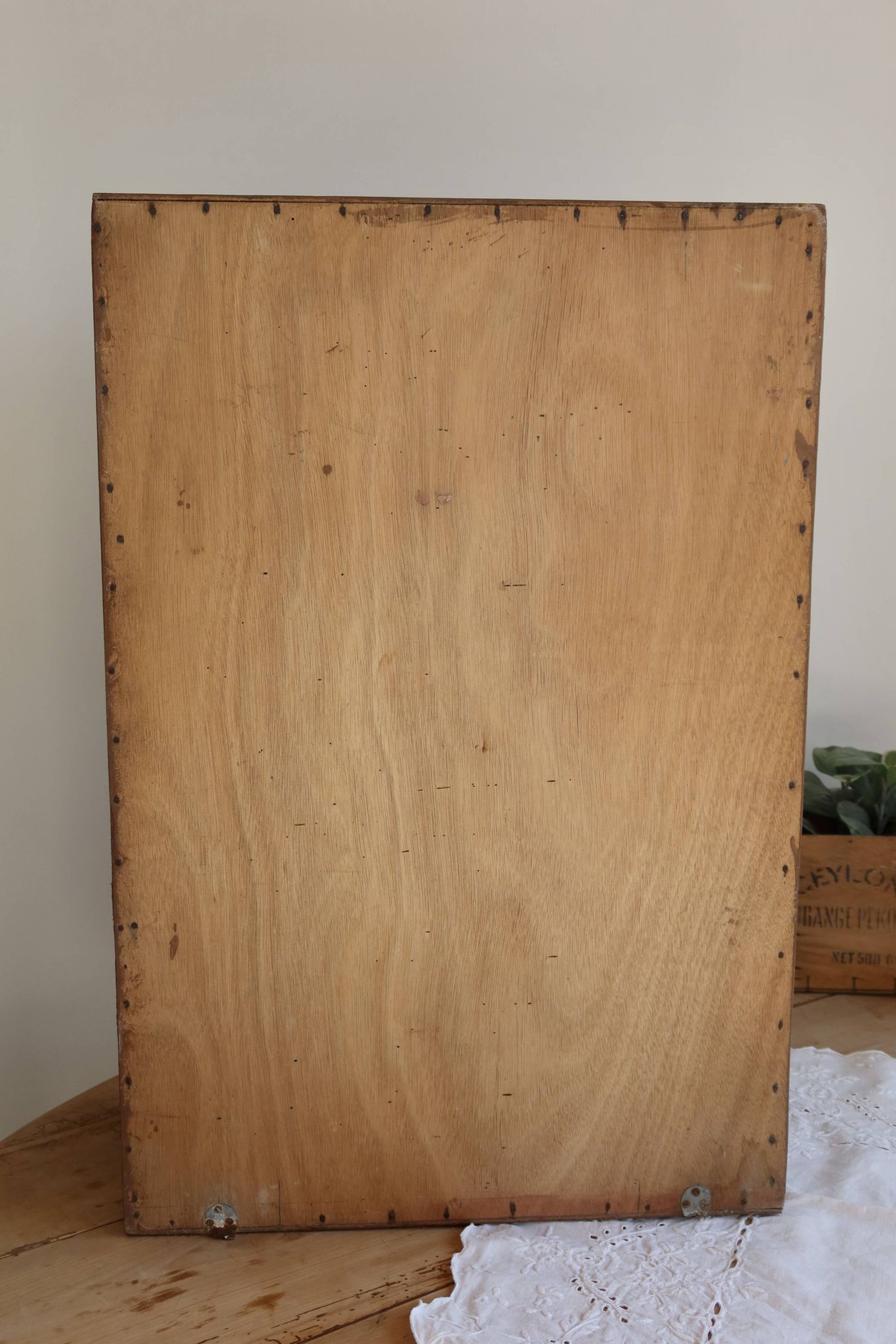 Antique painted wooden storage furniture