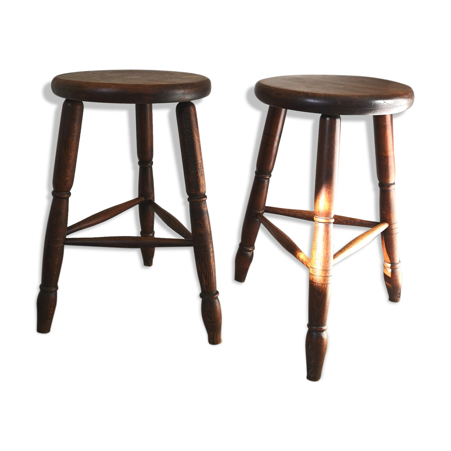 Pairs of tripod stools
