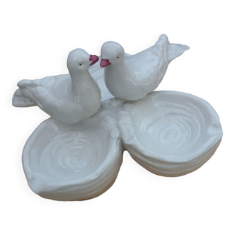 Duo of doves trinket bowl
