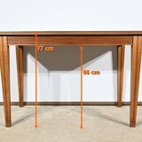 Table 6 couverts en acajou blond, 1940
