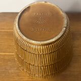 Old Saint Clément B Letalle flower pot imitation bamboo vintage ceramic